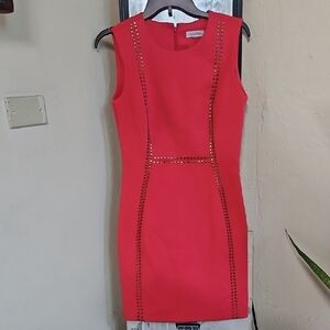 Red Studded Dress